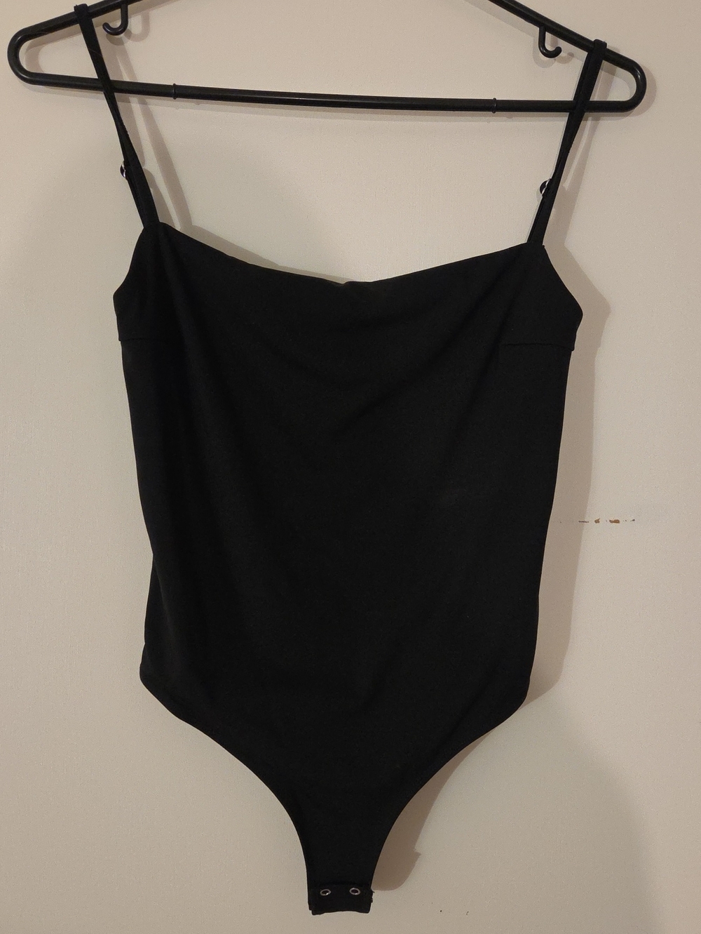 Dynamite Black Spaghetti Strap Bodysuit